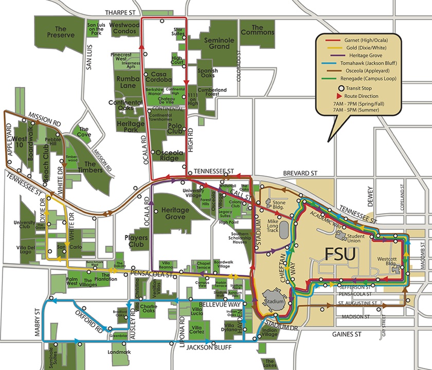 Fsu Bus Routes Map Maps & Info