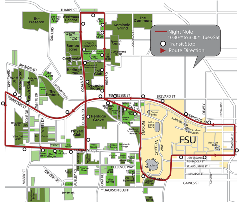 Fsu Bus Routes Map Maps & Info